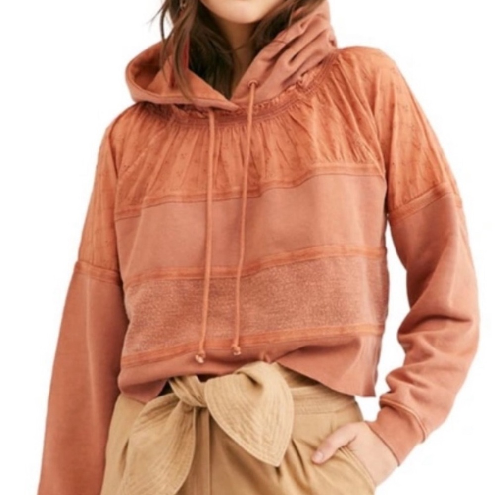 Free People Rust Hoodie